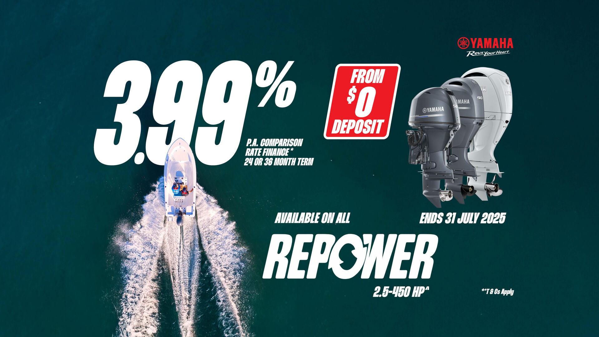 Repower Your Boat With Yamaha Finance